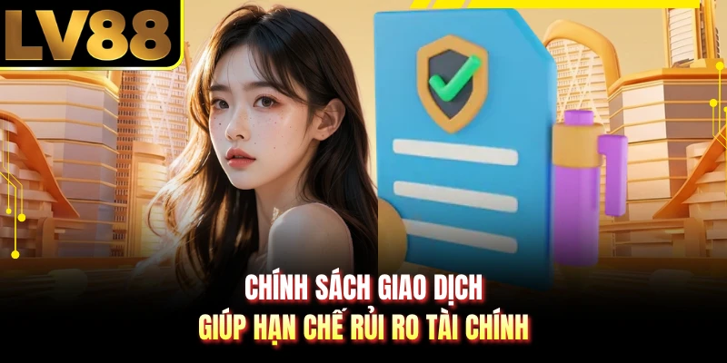 Chính sách giao dịch giúp hạn chế rủi ro tài chính
