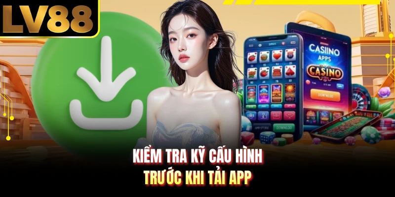 Kiểm tra kỹ cấu hình trước khi tải app